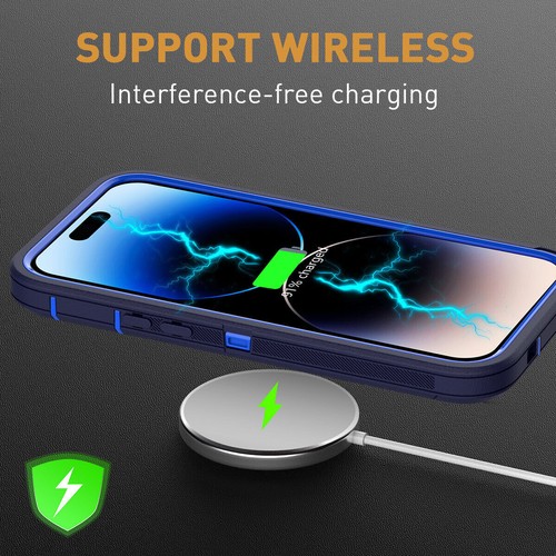 For iPhone 15 14 13 12 11 Pro Max XS XR Shockproof Case Cover + Screen Protector - Photo 10 sur 52