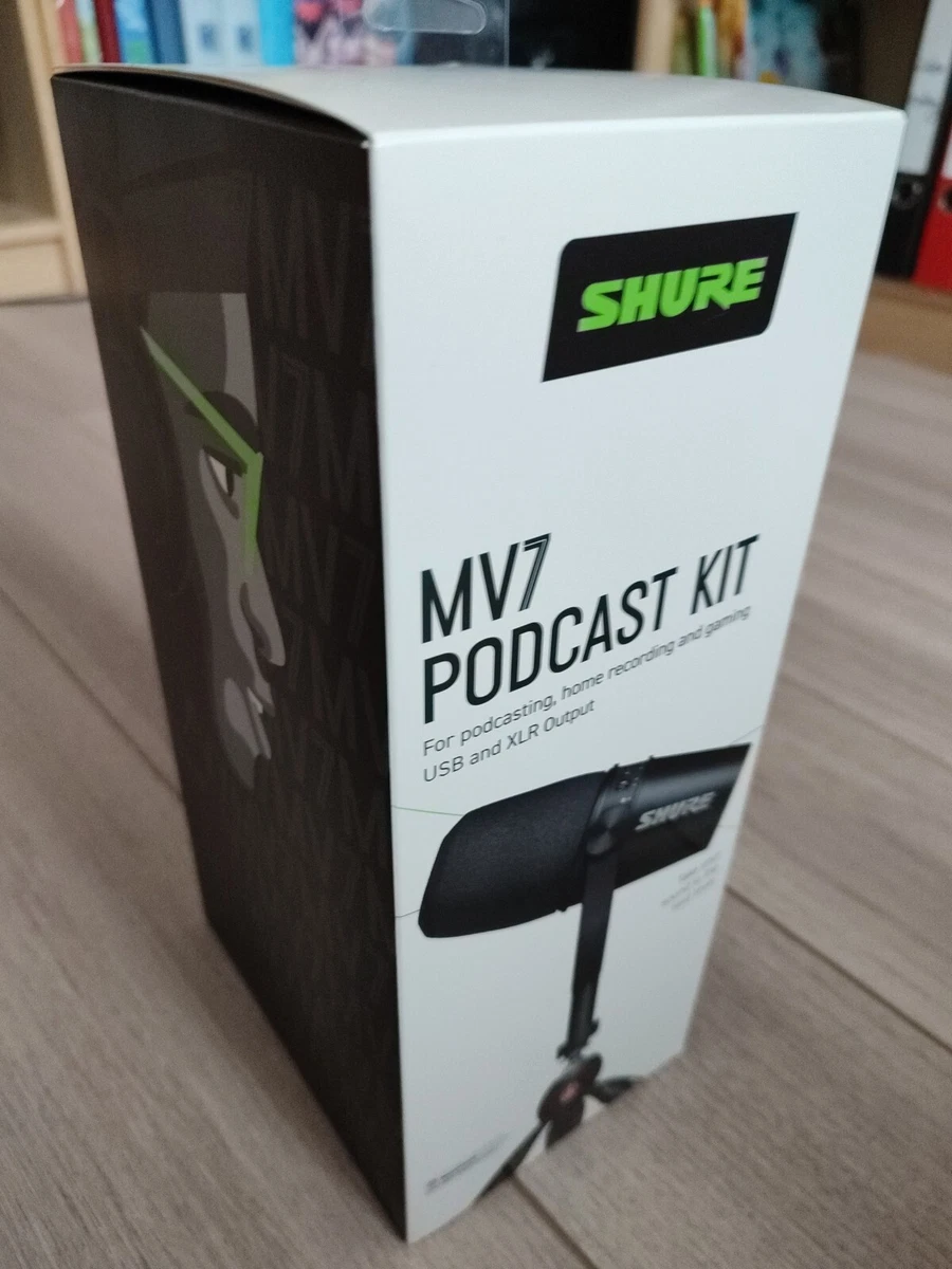 Shure MV7 Podcast Kit Mikrofon - Schwarz OVP OP 349€ 42406630603 