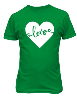 Love String Letters Heart Happy Valentine's Day Unisex Tee Tshirt