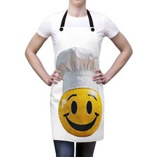 Smiley Face Chef Apron AOP 
