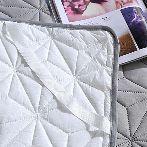 Sandwich Cotton Quilted Waterproof Bed Pad Elderly Children Bed Protectors Pads - Picture 5 of 32