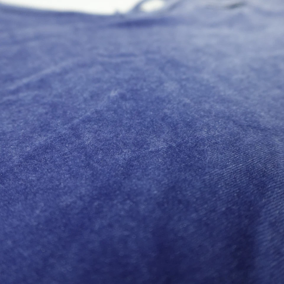 Victoria Secret Pink Shirt Womens Large Blue Velvet Tank Top Crop Camisol Ladies - Image 4 of 4