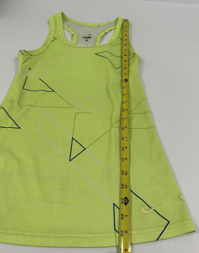 Nike Women Tank Top Green Dri-Fit Racerback Athletic size M *Stain - Picture 8 of 12