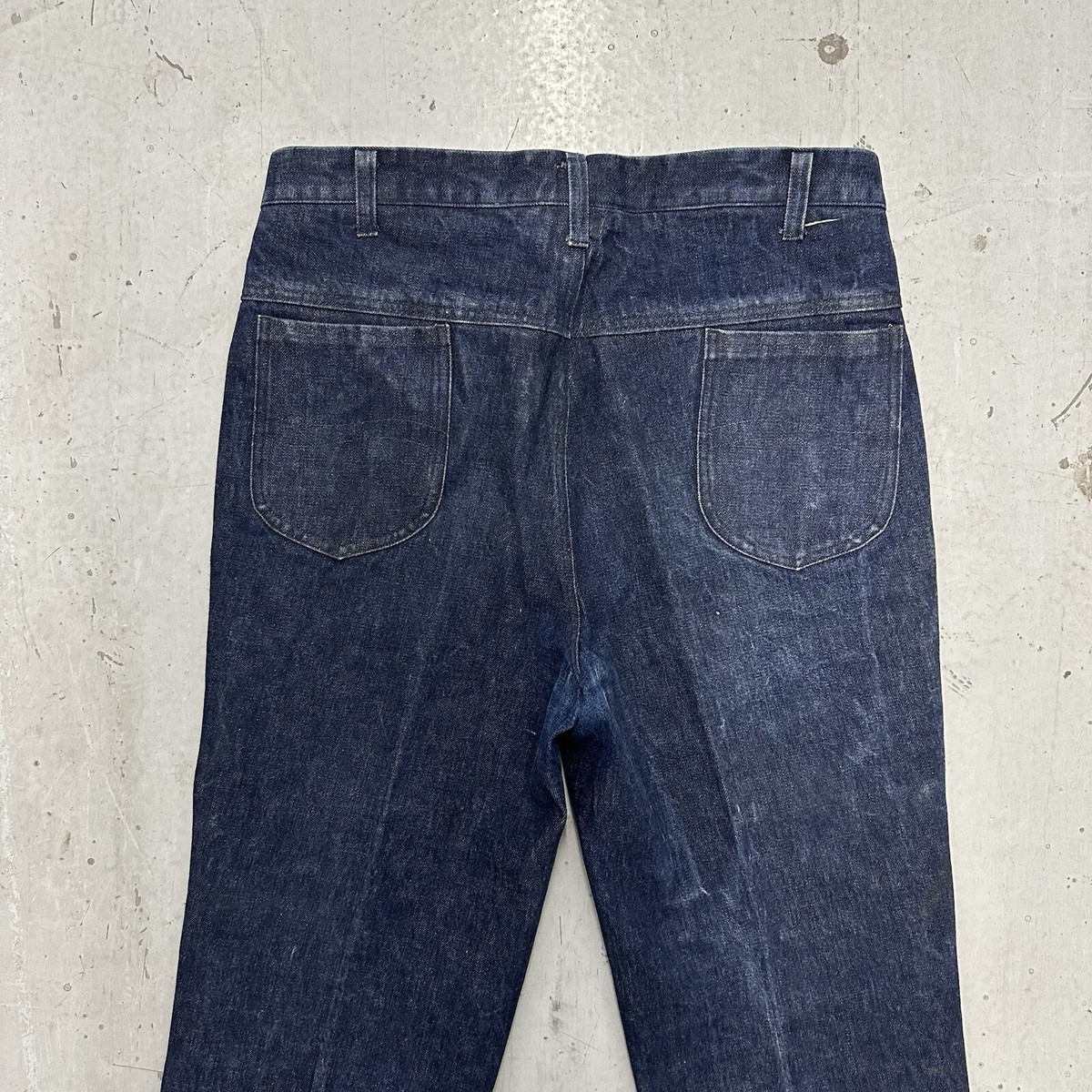 Vintage 70's Lee Riders Custom Tailored Indigo Denim Men's Jeans