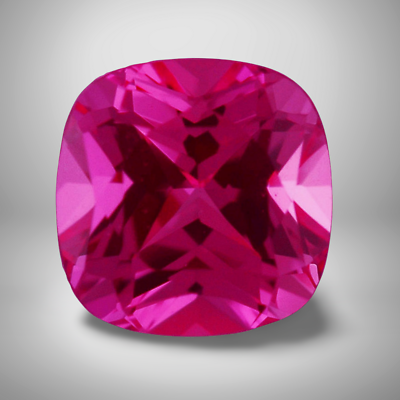 Rubellite Tourmaline Cushion Cut Gemstone Cts 12 mm Lustrous