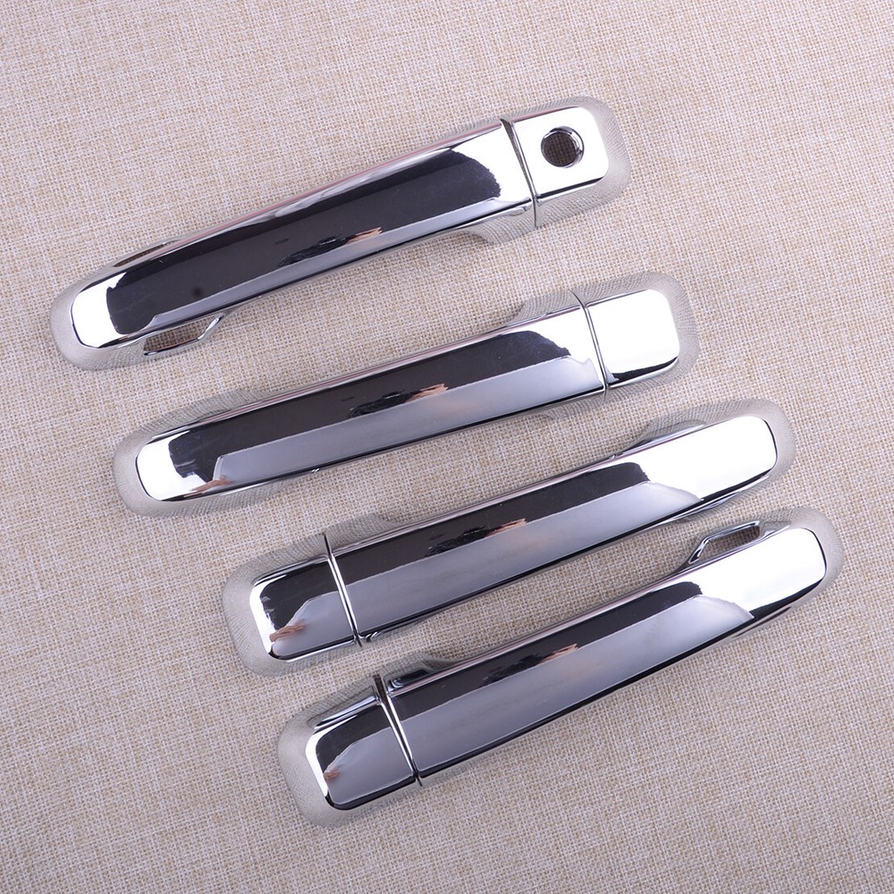 Set Exterior Door Handle Cover Trim Fit for Toyota Land Cruiser