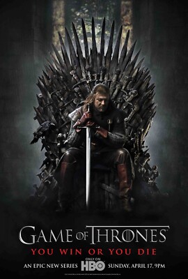 2011 Game Of Thrones Movie Poster 11X17 Westeros Jon Snow Daenerys Targaryen  