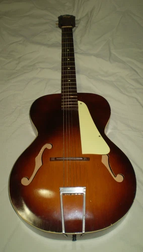 Vintage Sunburst Kay Archtop Acoustic Guitar