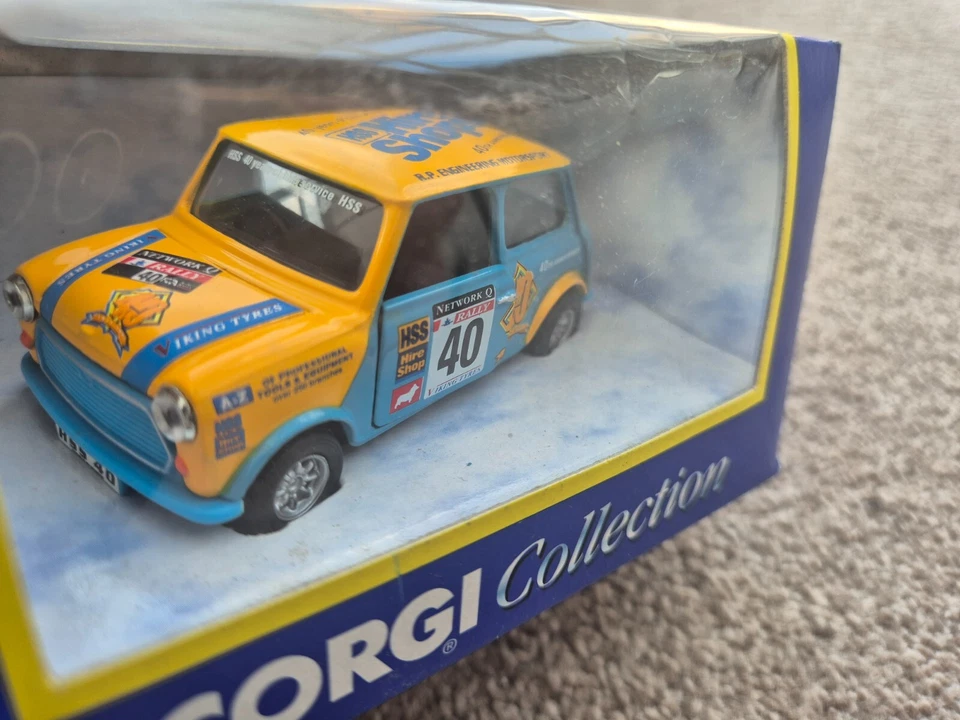 Corgi Clásicos 1/36 HSS Contratar Shops Mini Cooper #40 Metal Ltd Edición Coche - Imagen 3 de 4