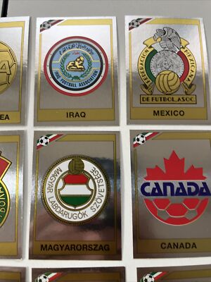 Panini WM 86 MEXICO 1986 WORLD CUP Stickers BADGES ORIGINAL