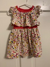Tea Collection Confetti Tile Swing Dress Multi Color Cotton 12-18 Pink Morocco