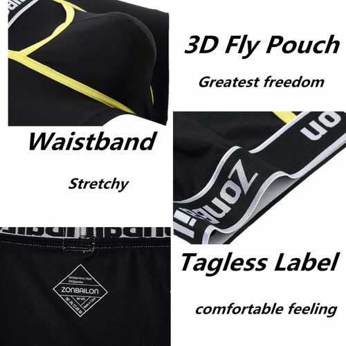 ZONBAILON Ropa Interior Hombre Transpirable Fibra de Bambú 3D Bolso Cómodo Calzoncillo Boxer - Imagen 6 de 23