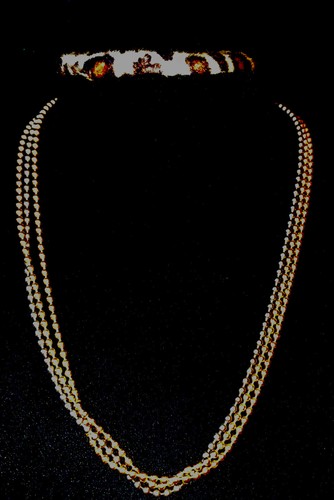 Womens Necklace 3-Tone 8-16 “ Costume Fashion Jewelry - Picture 2 of 3