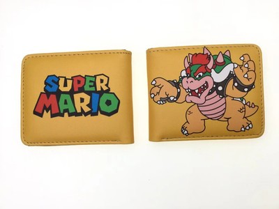 Super Mario Bowser Peach Wallet Short Bifold Purse Money Card Holder Wallets
