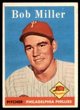 1958 Topps Bob Miller Philadelphia Phillies #326