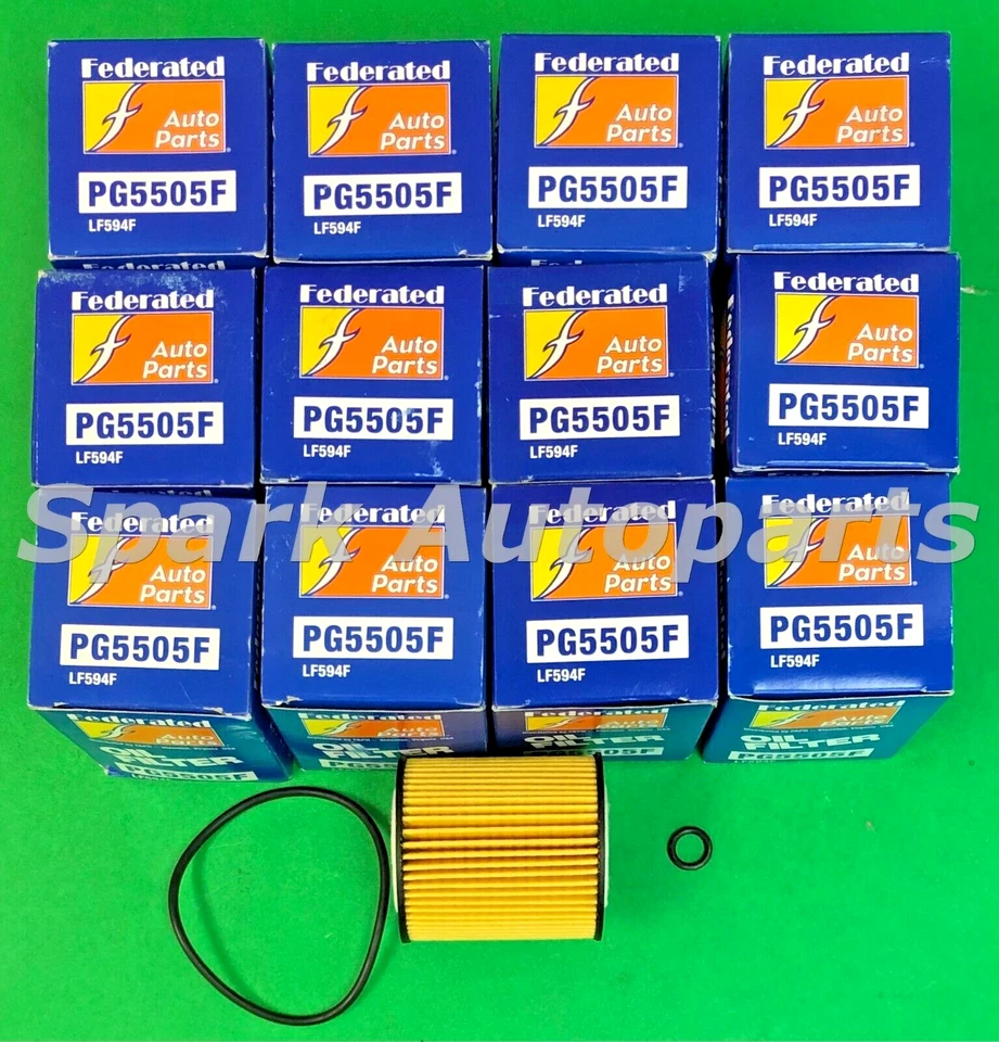 Nueva caja de 12 filtros de aceite de motor FEDERATED PG5505F para MAZDA 6, MERCURY, CH9641 Foto 2 de 3