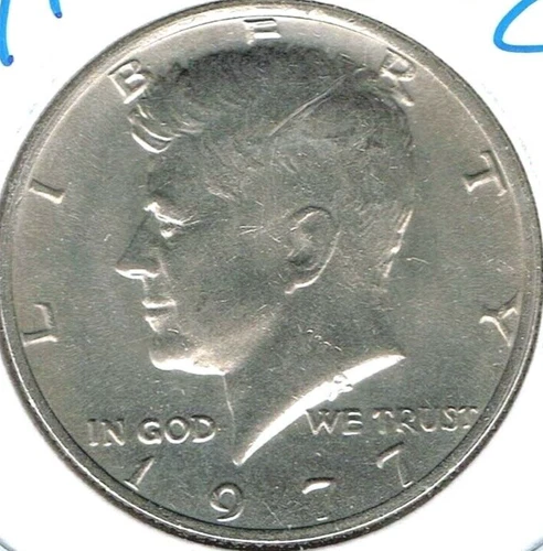 1977 Philadelphia JFK Circulated Business Strike Half Dollar Coin!
