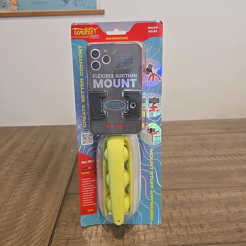 Tenikle Pro Flexible Tripod Bendable Suction Cup Camera & Phone Mount Lime Green