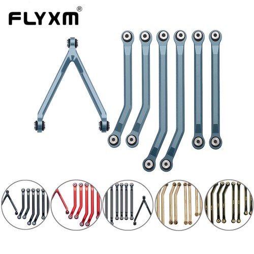 FLYXM Steering Link Linkage Tie Rod kit Pull Rod for SCX24 AXI0001/2/6 RC Car