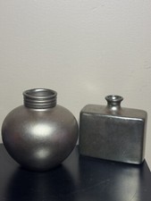 Decorative Ceramic Vases Gunmetal Grey