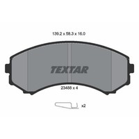 Textar BremsbeläGe Vorne FüR Mitsubishi Pajero IV Mazda E-Serie Bus