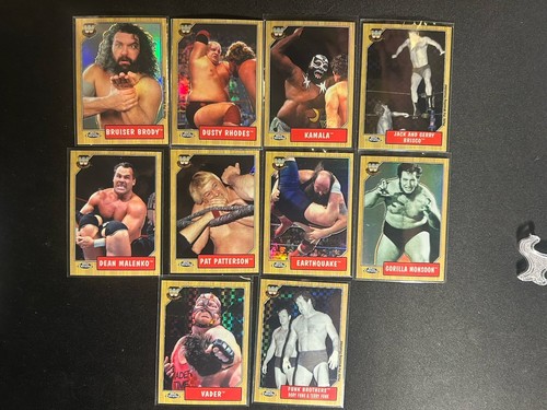 2007 WWE Topps Chrome Heritage Legends Refractor & Xfractor Lot (10) RARE - Picture 3 of 9
