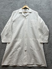 Red Kap Men's White Lab Coat Size L RG 3-Pocket Long Sleeve Medical Industrial