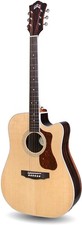 Guild D-260CE Deluxe Acoustic Electric Natural Cutaway Guitar - Westerly Collec.