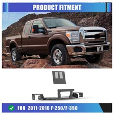 For 2011-2016 Ford F-250 / F-350 Heavy-Duty Winch Plate Powder-Coated Steel 
