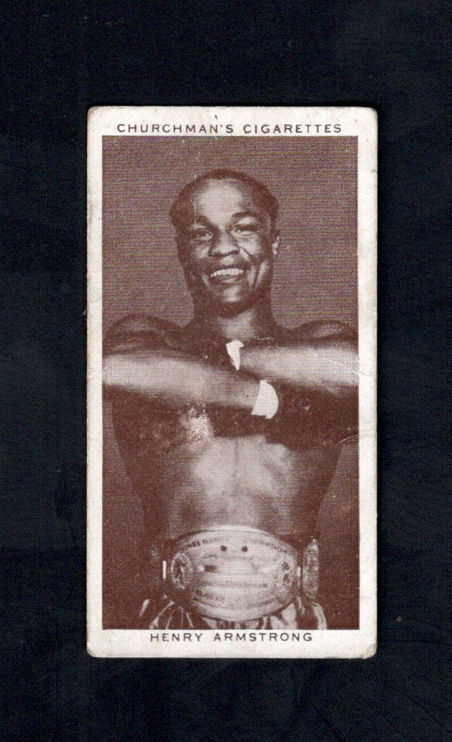 1938 Churchman's Cigarettes Boxing Personalities #2 Henry Armstrong HOF VG+