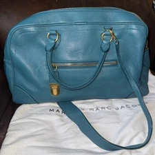 MARC JACOBS 'Venetia' Teal Satchel Handbag, Large NEW/TAGS $1595 Retail