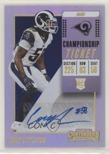 2018 Panini Contenders Rookie Championship Ticket 41/49 Cory Littleton Auto 5w7
