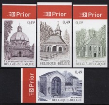 Belgium, 2004, COB 3260/3 Imperforated: €40, Tourism: Places of Pilgrimage, MNH