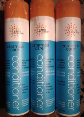 3 pack, Earth Science Ceramide Care Volumizing Conditioner 10 OZ each