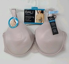 Bali One Smooth U Ultra Light Underwire Smoothing Bra Size 42C Gloss TAN