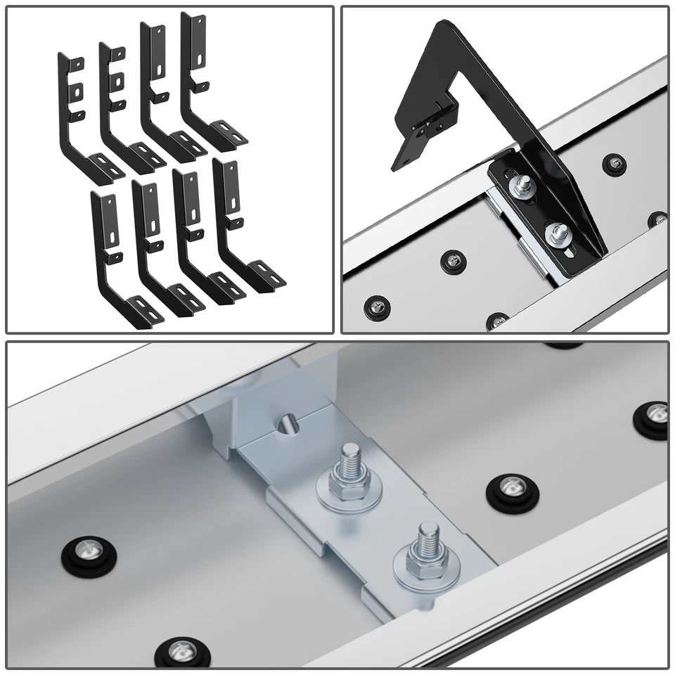 Escalera plana rectangular de 6,5" estriberas para Ram 2500 3500 doble cabina 06-09 Foto 4 de 4