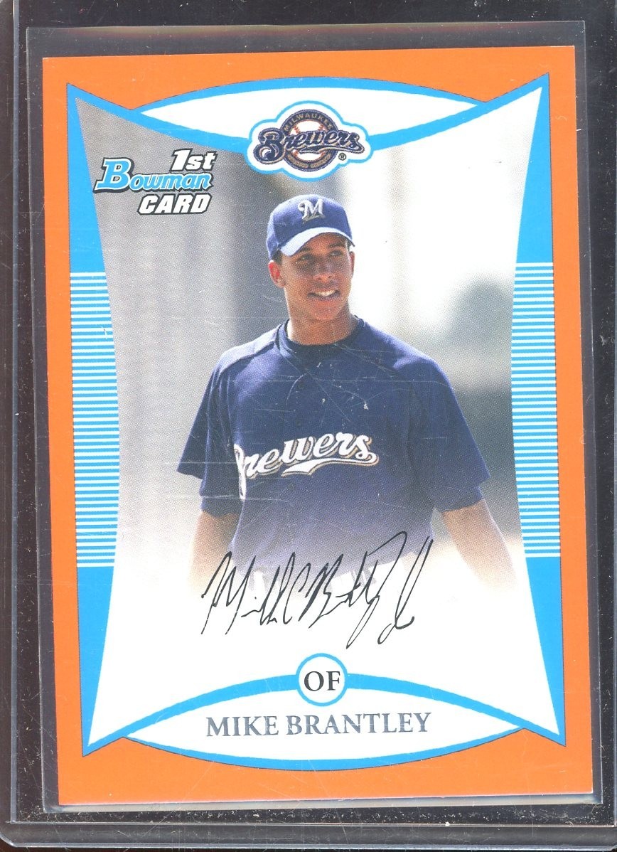 Mike Brantley 2008 Bowman Orange RC #38 (125/250)