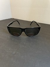 Black Bifocal Sunglasses Reader Magnifier Wrap Around Fit Over UV Shades