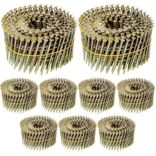 3600 count siding nails, 15-degree wire collated coil ring shank nails