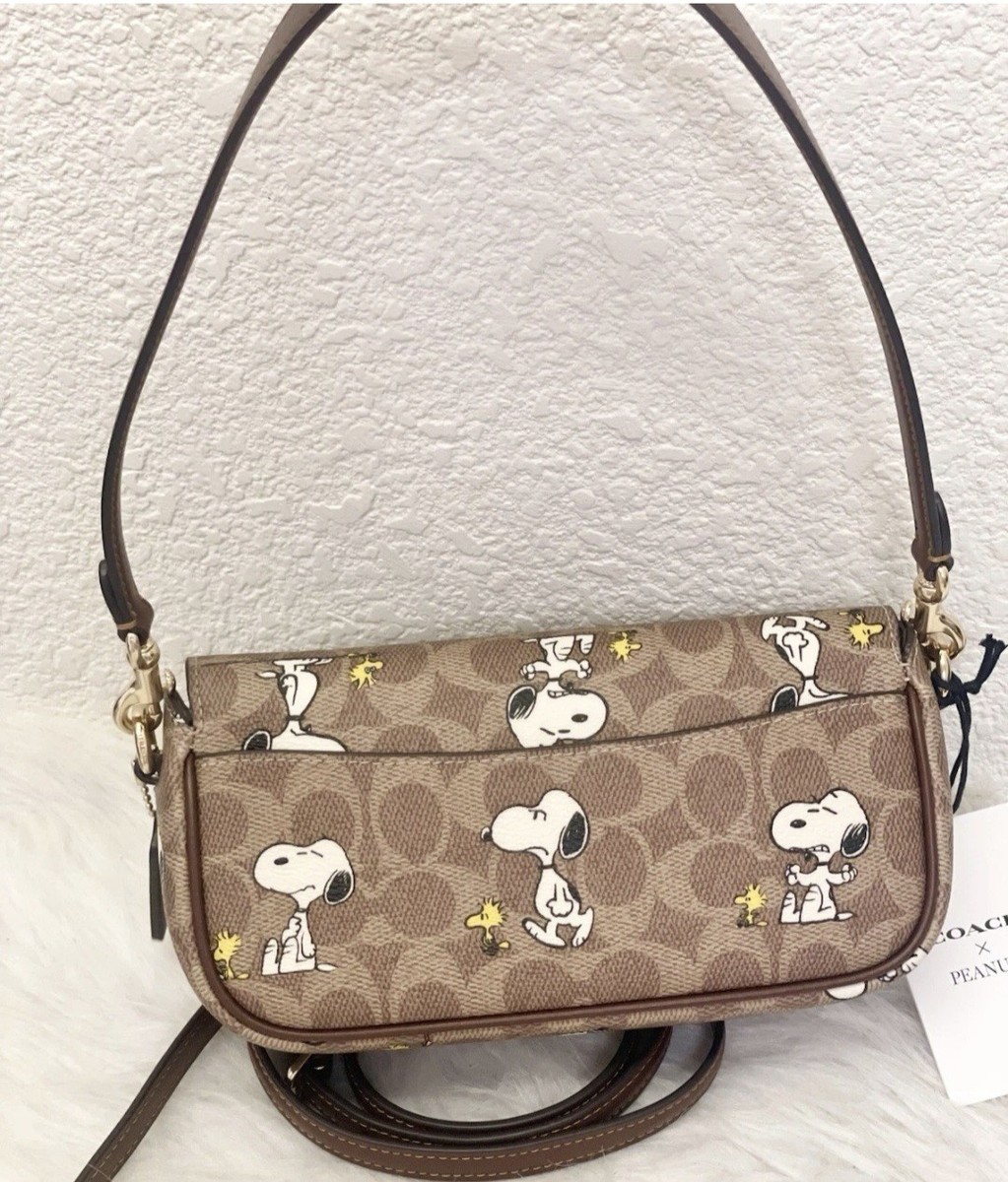 Coach X Peanuts Hailey Shoulder/C-Body Bag In Signature