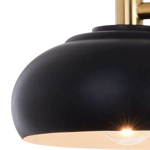 Vaxcel Lighting W0387 Belmont 4 Light 38"W Bathroom Vanity Light - Black - Picture 5 of 8