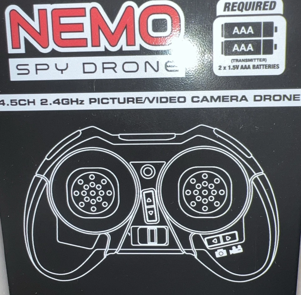 World Tech 2.4Ghz Nemo Mini Drone SEE VIDEO Picture Camera 4.5 Channel RC 4GB - Image 3 of 4