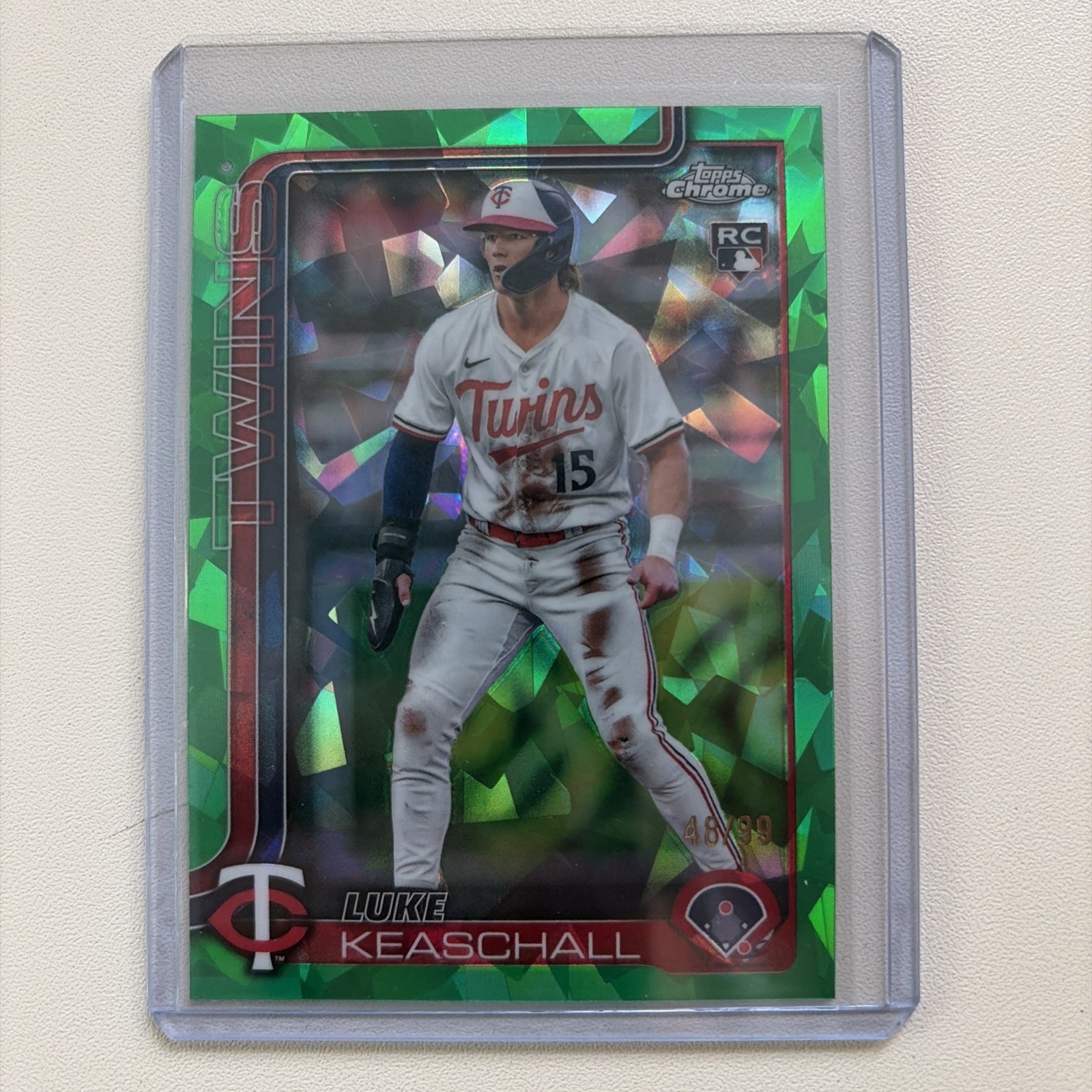 Luke Keaschall 2025 Topps Chrome Update Sapphire #USC106 Green /99
