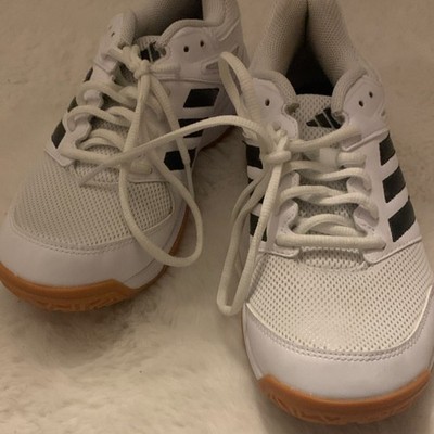 Adidas Tennisschuhe weiß schwarz braun mit Gummisohle