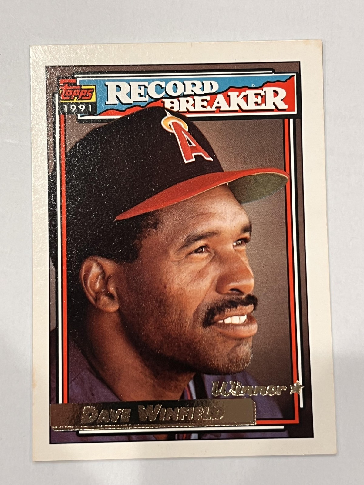 1992 Topps #5b Dave Winfield Gold Winners