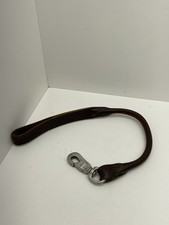 Leather Short Dog Leash 22  Traffic Leash