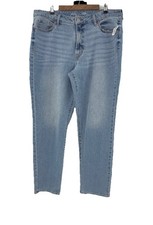NWT Old Navy Plus Size High Rise Straight Leg Lilo Blue Sz 18 Tall Normcore