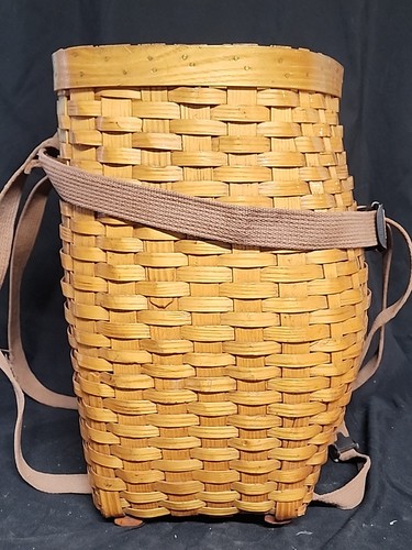 Adirondack Vintage Large Trappers Foraging Backpack Gathering Basket 17”x11”x13” - Picture 7 of 8