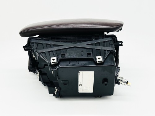 BMW X5 X6 2014-2018 (F15 F16) consola central delantera reposabrazos compartimento (marrón) - Imagen 6 de 16