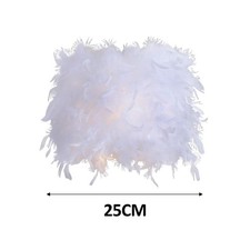 Feather Lamp Shade Table Lamp Pendant Light Cover for Party